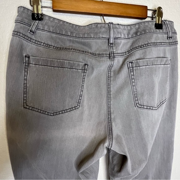 J. McLaughlin Women's Gray Washed Straight Leg Jeans Size Medium or 6/8 - Picture 7 of 13